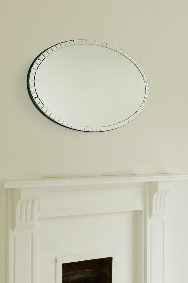 Laura Ashley Marcella Oval Mirror 80 x 53cm - Image 3