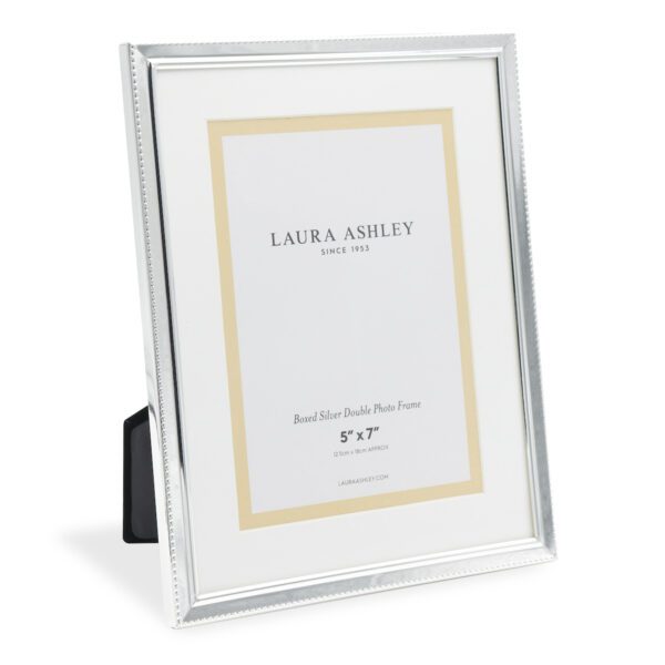 Laura Ashley Boxed Photo Frame Polished Silver 5x7"