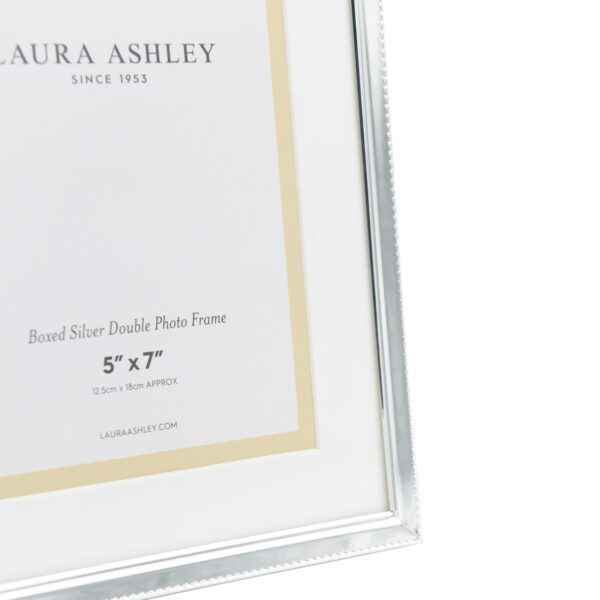 Laura Ashley Boxed Photo Frame Polished Silver 5x7" - Image 2