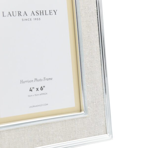Laura Ashley Harrison Photo Frame Linen 4x6" - Image 2