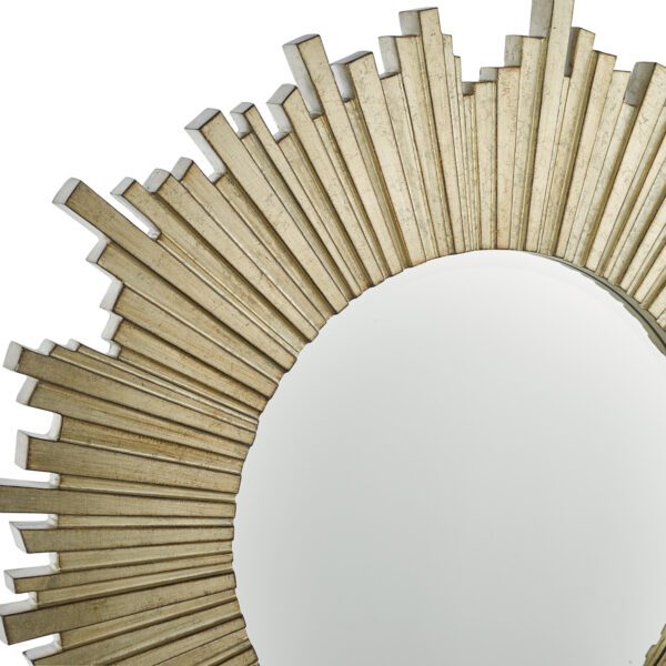 Laura Ashley Lovell Round Mirror Champagne 99cm - Image 4
