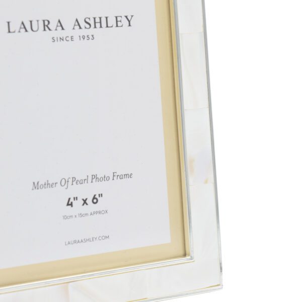 Laura Ashley Mother Of Pearl Photo Frame 4x6" - Image 2