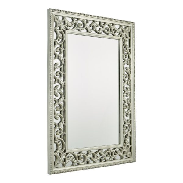 Laura Ashley Rococo Rectangle Mirror Ornate Frame Detailing In Champagne 110 x 80cm - Image 2