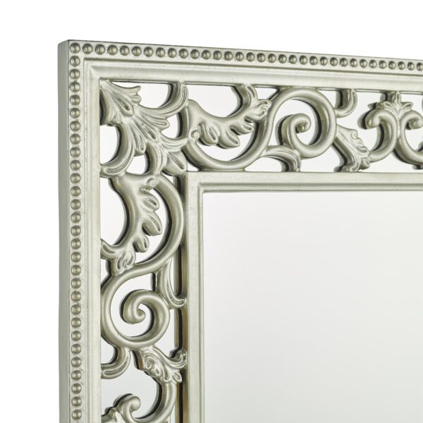 Laura Ashley Rococo Rectangle Mirror Ornate Frame Detailing In Champagne 110 x 80cm - Image 3