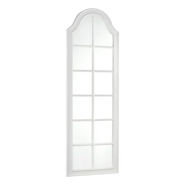 Laura Ashley Coombs Rectangle Floor Mirror Distressed Ivory 172 x 57cm