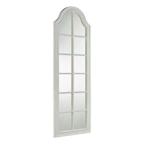 Laura Ashley Coombs Rectangle Floor Mirror Distressed Ivory 172 x 57cm - Image 2