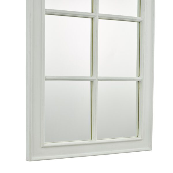 Laura Ashley Coombs Rectangle Floor Mirror Distressed Ivory 172 x 57cm - Image 3