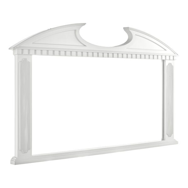 Laura Ashley Rossett Over Mantle Mirror White 70 x 120cm - Image 2