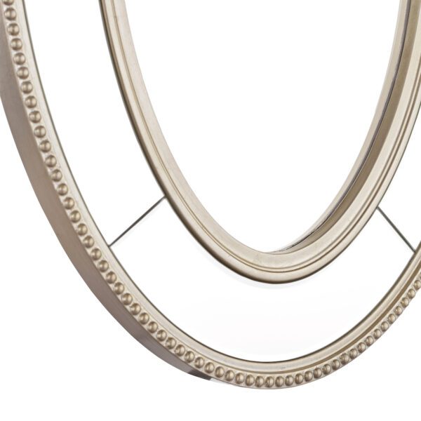 Laura Ashley Nolton Oval Mirror Distressed Glass 90 x 60cm - Image 4