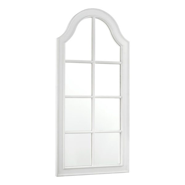 Laura Ashley Coombs Rectangle Mirror Distressed Ivory 120 x 56cm