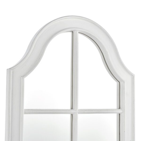 Laura Ashley Coombs Rectangle Mirror Distressed Ivory 120 x 56cm - Image 4