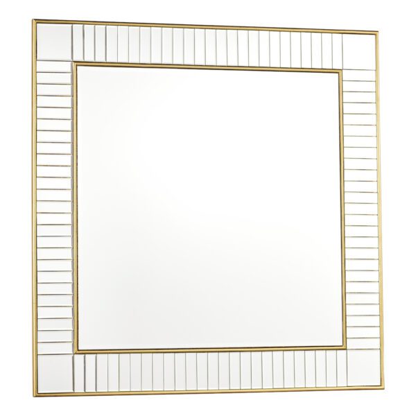 Laura Ashley Clemence Square Mirror Gold Leaf 90cm