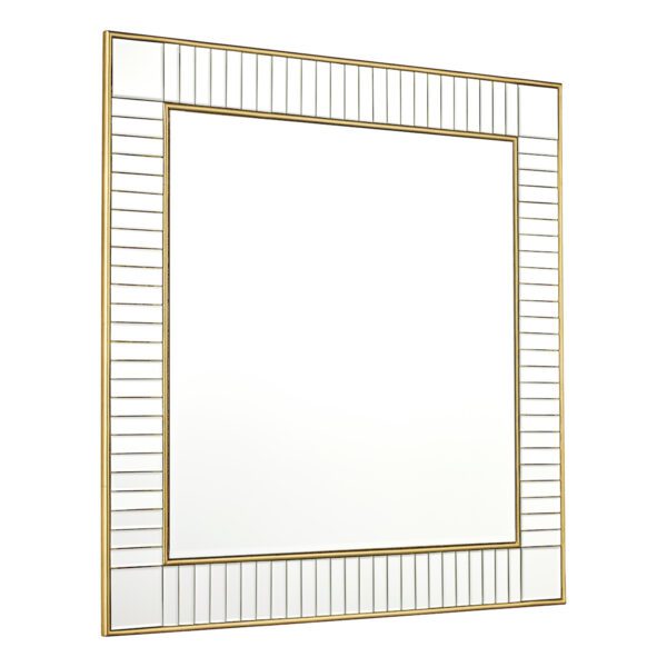 Laura Ashley Clemence Square Mirror Gold Leaf 90cm - Image 2