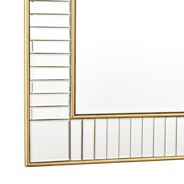 Laura Ashley Clemence Square Mirror Gold Leaf 90cm - Image 3