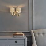 Laura Ashley Mulroy Antler Double Wall Light