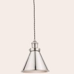 Laura Ashley Rufus 1 Light Cone Pendant Ceiling Light