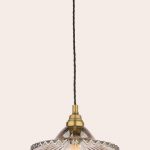 Laura Ashley Pippa 1 Light Smoked Glass Pendant Ceiling Light