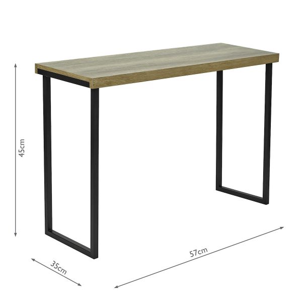 Aston Console Table Oak Style Effect - Image 5