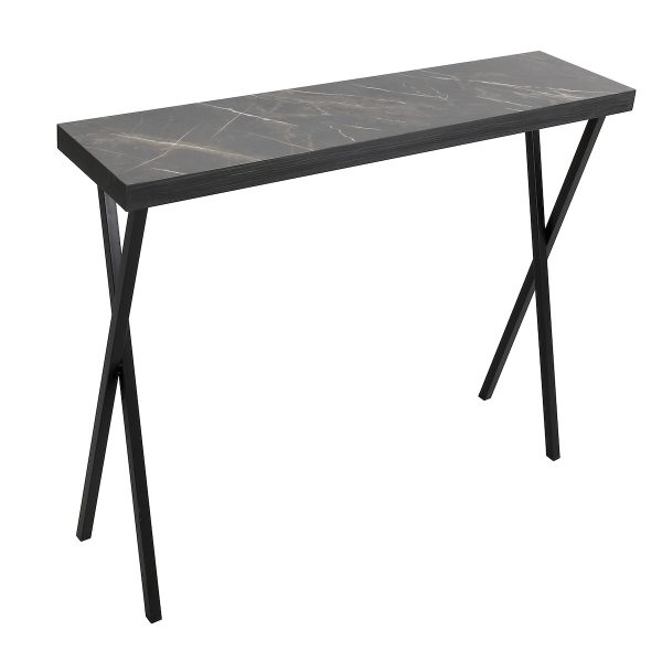 Data Console Table Dark Marble Effect - Image 2
