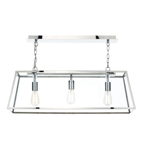 Academy 3 Light Pendant Stainless Steel - Image 2