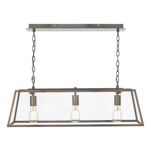 Academy 3 Light Bar Pendant Antique Copper - Image 2