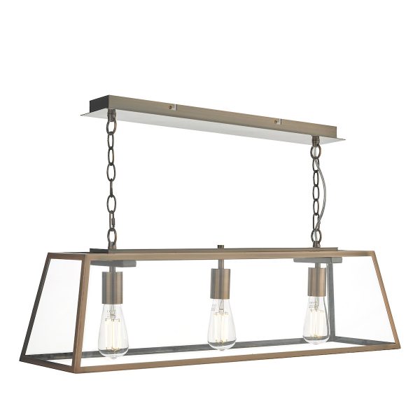 Academy 3 Light Bar Pendant Antique Copper - Image 4