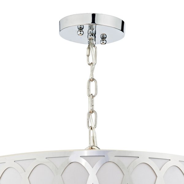 Acura 5 Light Pendant Polished Chrome White - Image 2