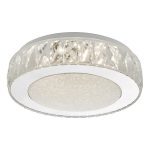 Akelia Flush Acrylic & Stainless Steel Small LED