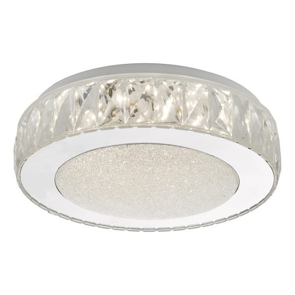 Akelia Flush Acrylic & Stainless Steel Small LED