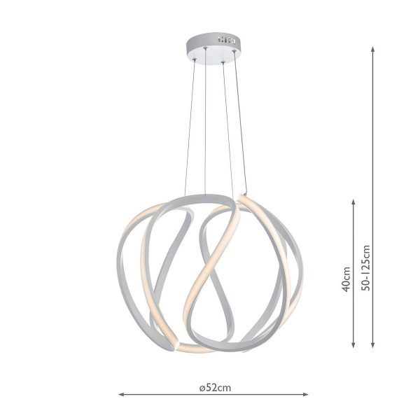 Alonsa Pendant Large White LED - Image 4