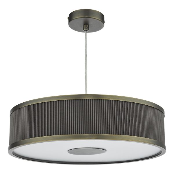 Alvaro 3 Light Single Pendant Antique Bronze Mushroom - Image 2