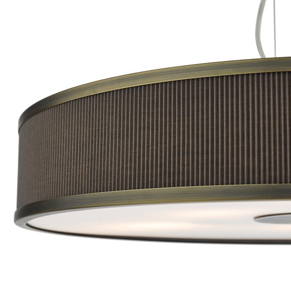 Alvaro 6 Light Single Pendant Antique Bronze Mushroom - Image 3