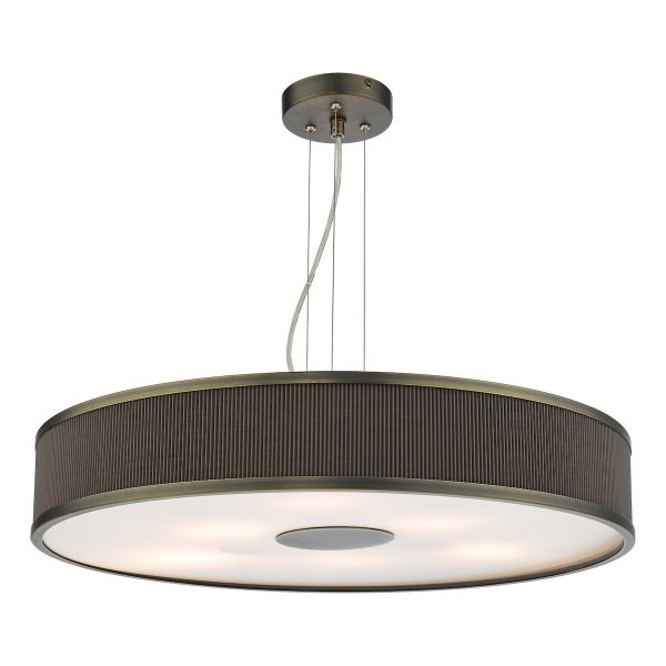 Alvaro 6 Light Single Pendant Antique Bronze Mushroom - Image 4