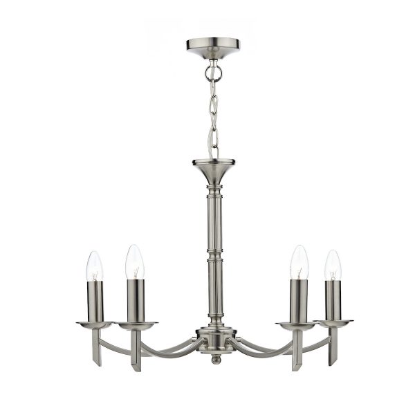Ambassador 5 Light Dual Mount Pendant Satin Chrome