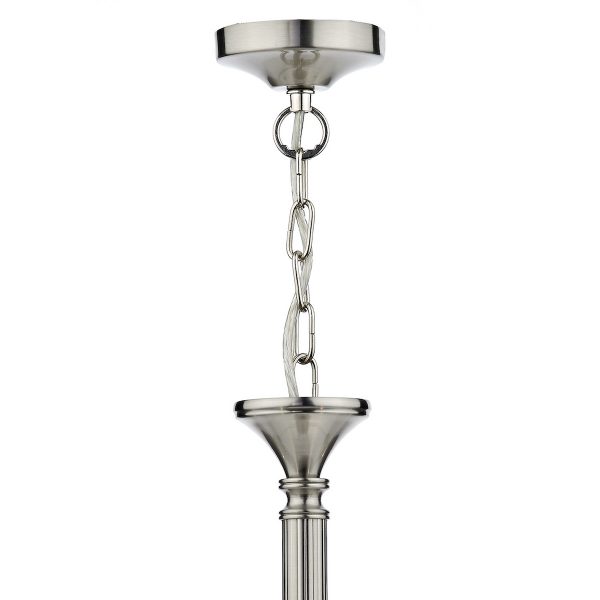 Ambassador 5 Light Dual Mount Pendant Satin Chrome - Image 2