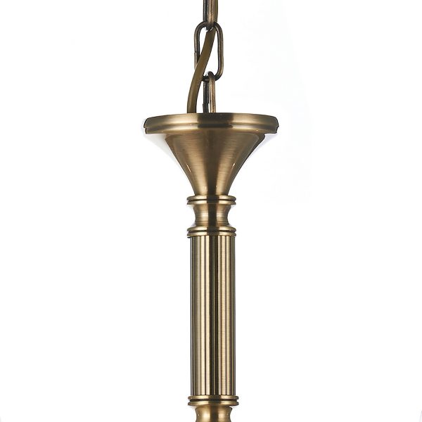 Ambassador 5 Light Dual Mount Pendant Antique Brass - Image 3