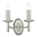 Ambassador Double Wall Bracket Satin Chrome