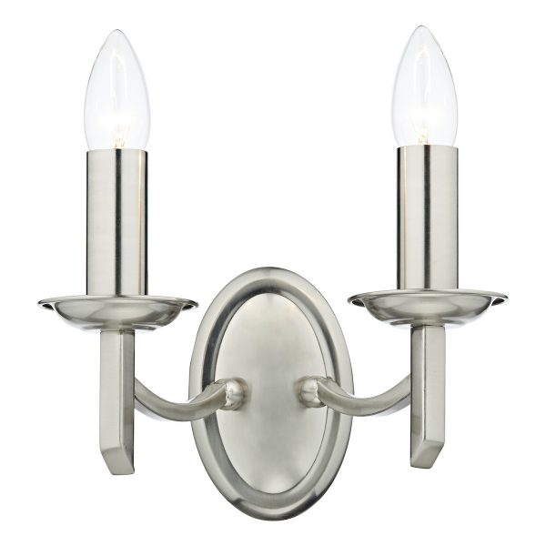 Ambassador Double Wall Bracket Satin Chrome