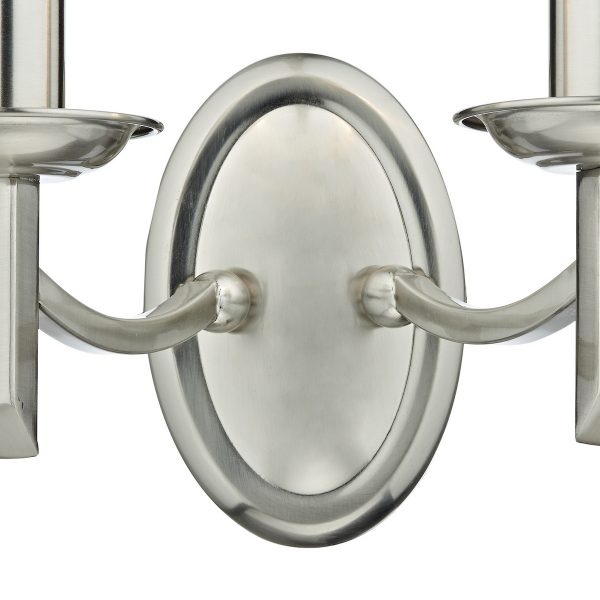 Ambassador Double Wall Bracket Satin Chrome - Image 2