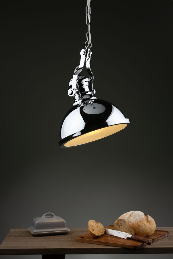 Arona 1 Light Pendant Polished Chrome - Image 6