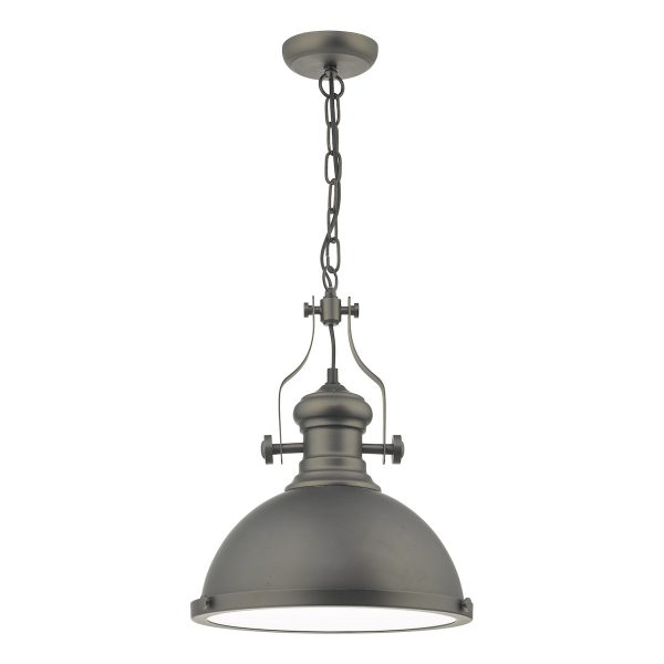 Arona Pendant Antique Pewter & Glass