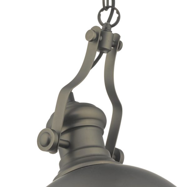 Arona Pendant Antique Pewter & Glass - Image 4