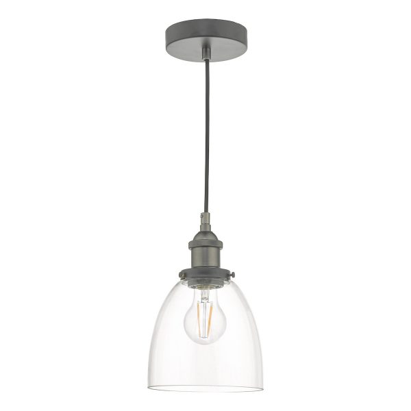 Arvin Pendant Antique Chrome & Glass - Image 2
