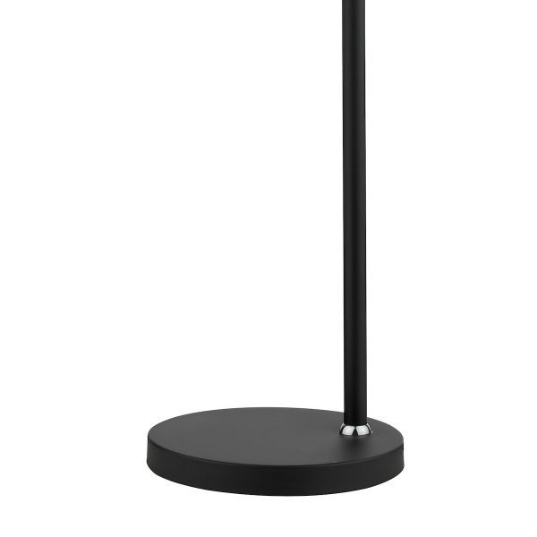 Ashworth Table Lamp Matt Black & Polished Chrome - Image 3