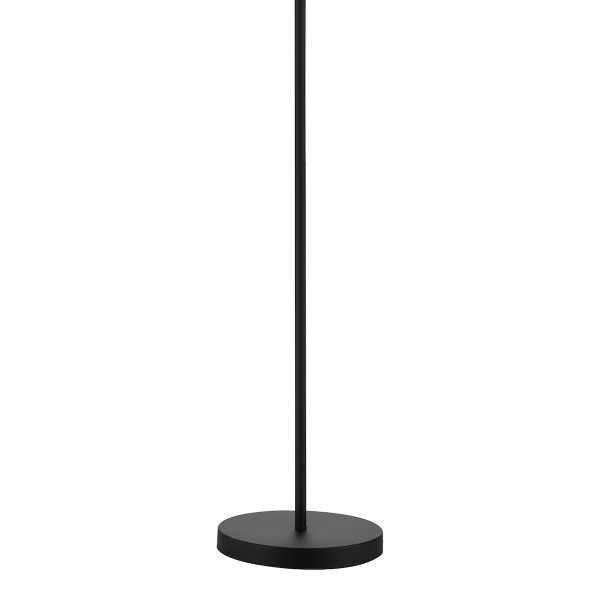 Ashworth 3 Light Floor Lamp Matt Black & Polished Chrome - Image 3