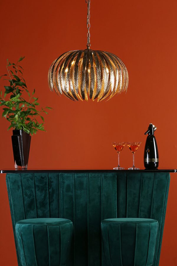 Atticus 5 Light Pendant Gold - Image 6