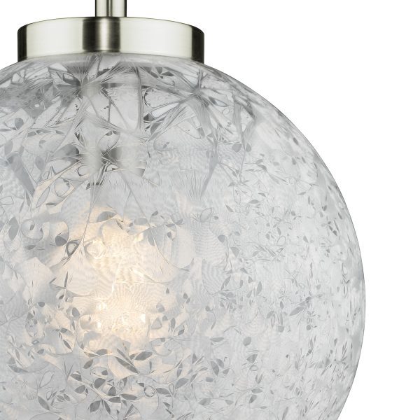 Avari Pendant Satin Nickel Frosted Glass - Image 3
