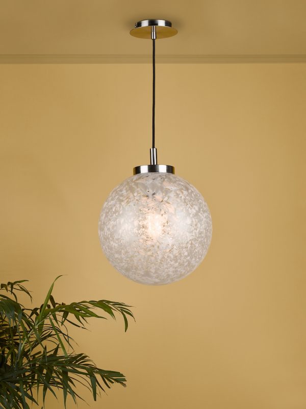 Avari Pendant Satin Nickel Frosted Glass - Image 5