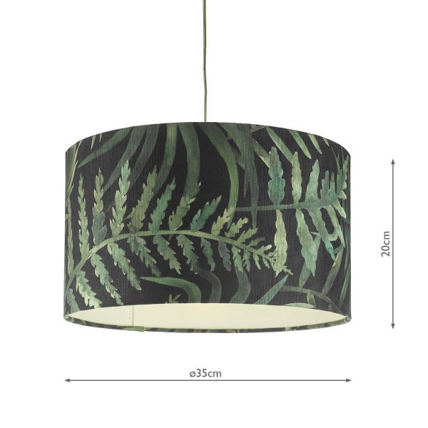 Bamboo Green Leaf Print Easy Fit Shade Small - Image 3