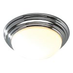 Barclay Small Bathroom Flush Polished Chrome Opal Glass IP44